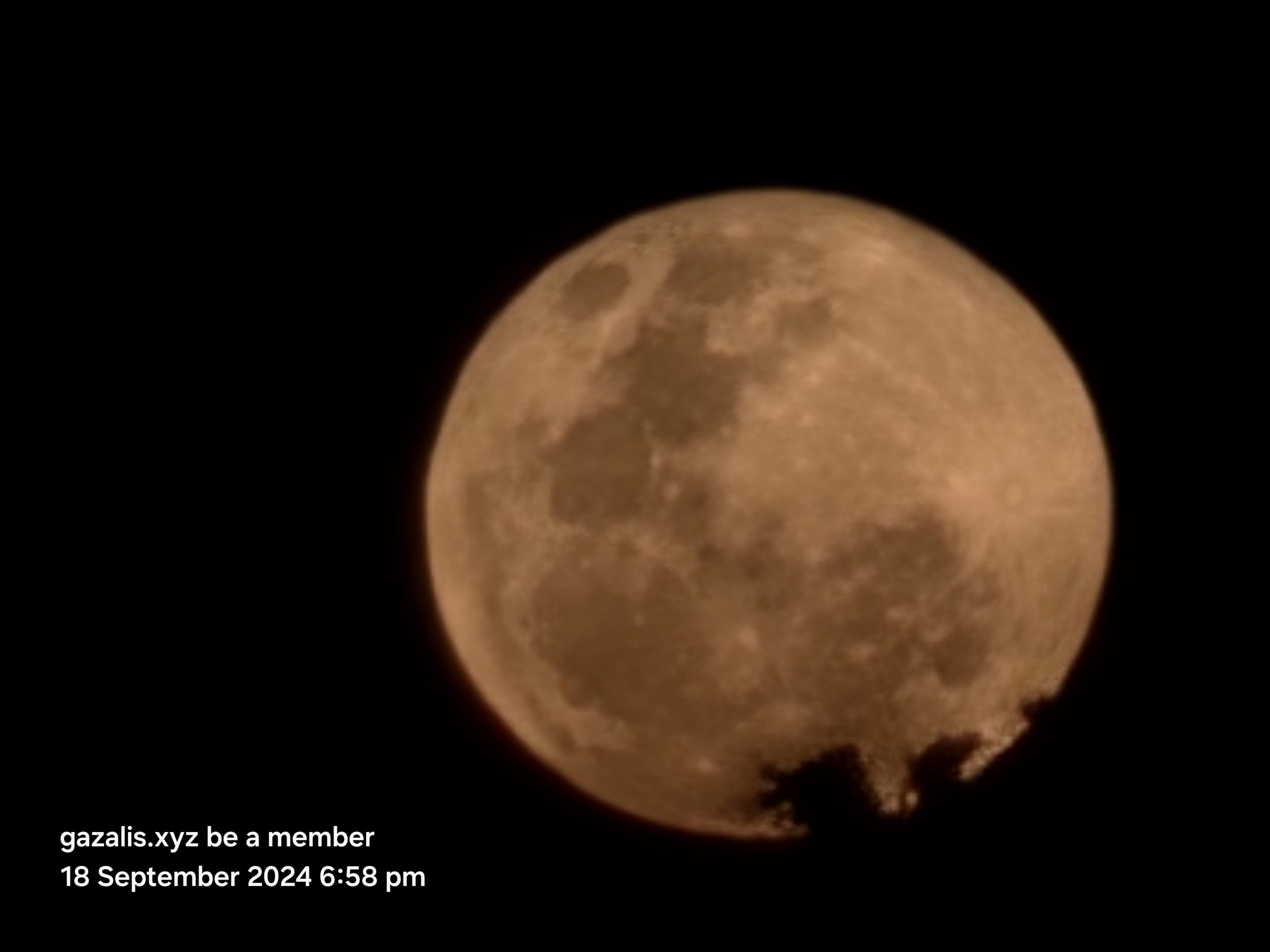 The moon to point out the door